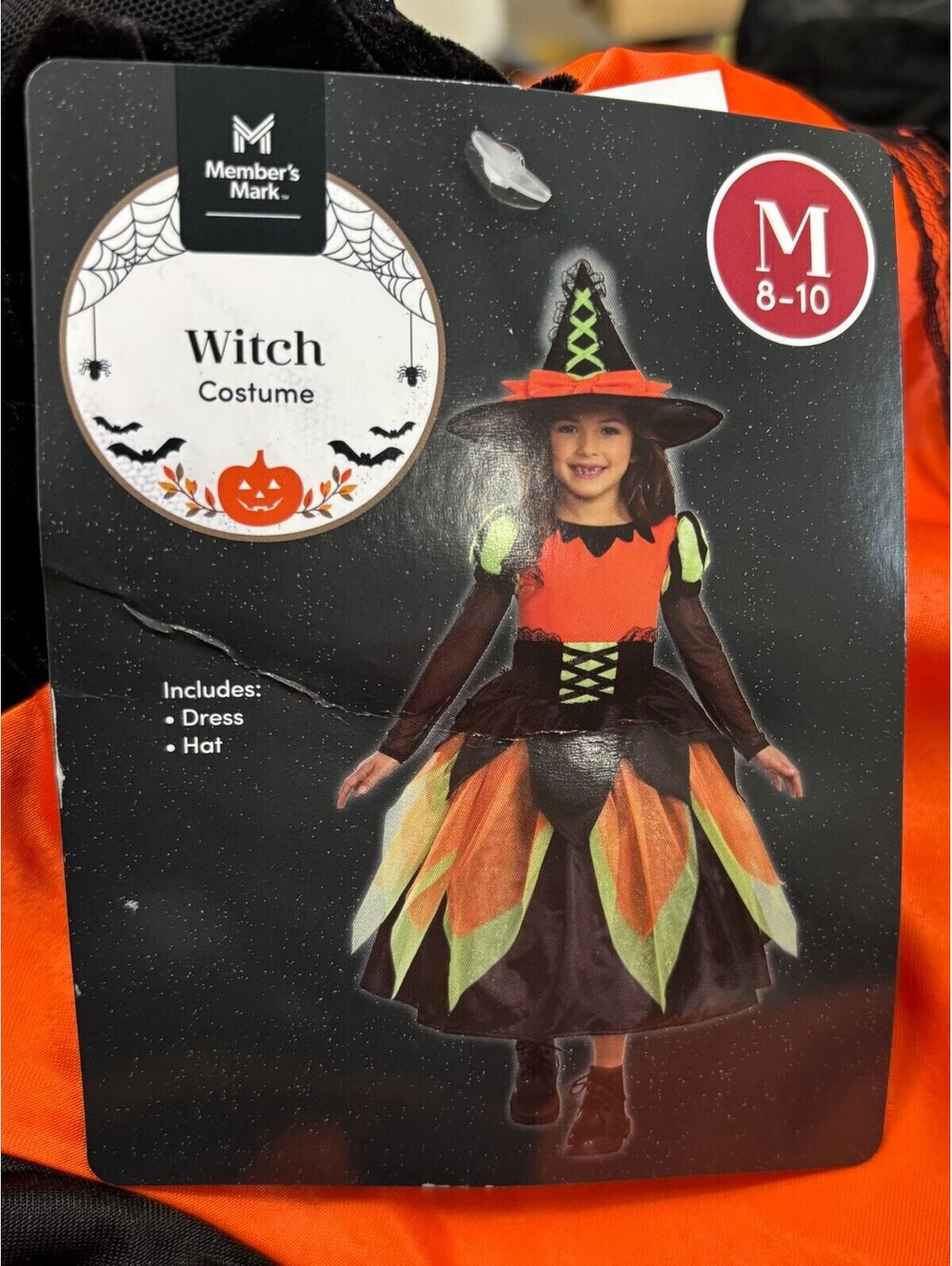 Girls Member's Mark Witch Halloween/Cosplay Costume - Size Medium (8/10)